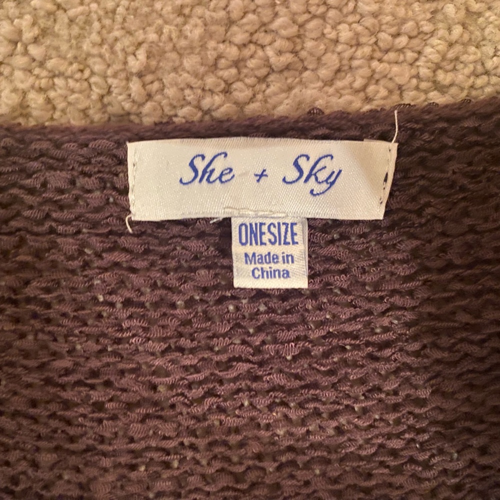 She + Sky light weight sweater